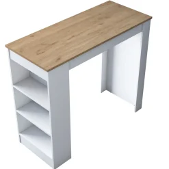 Ruokapöytä Linento Furniture JA103, pähkinäpuu/valkoinen
