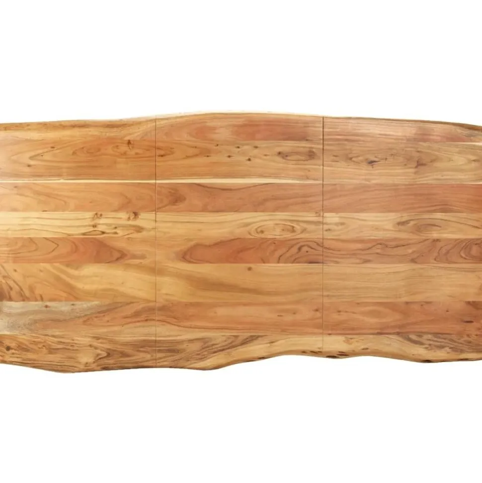 Ruokapöytä 180x90x76cm täysi akaasiapuu