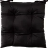 Samettinen istuintyyny Home4You 40x40 cm, musta