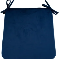 Samettinen istuintyyny Home4You 39x39 cm, sininen