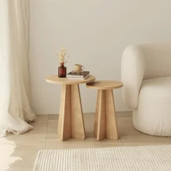Sarjapöytä Linento Furniture Mushroom safiiri/tammi