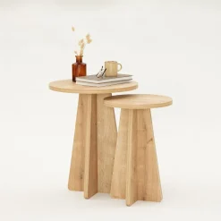 Sarjapöytä Linento Furniture Mushroom safiiri/tammi