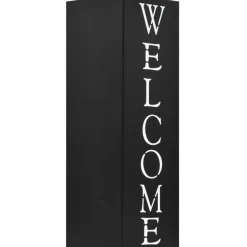 Sateenvarjoteline welcome teräs musta