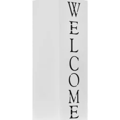 Sateenvarjoteline welcome teräs valkoinen