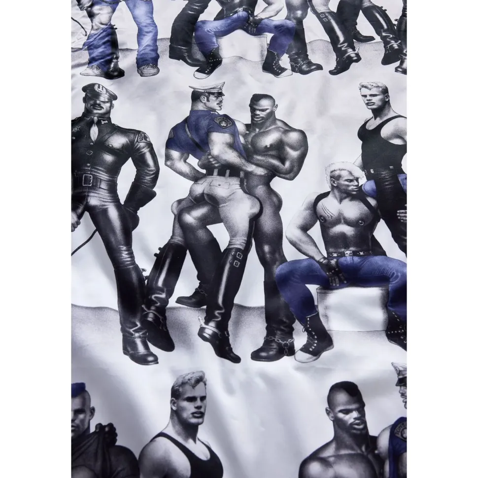 Satiinipussilakanasetti Finlayson Tom of Finland Blue Squad, musta/sininen