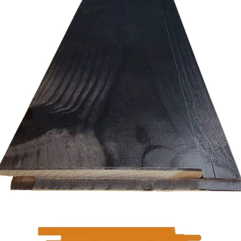 Saunapaneeli Aarni STS-3, 14x120mm, TK kuusi, ympäripontattu, saunasuojattu, musta, eri pituuksia