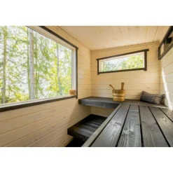 Saunapaneeli Tuuli Sauna STP, 15x95mm, VK kuusi, puuvalmis