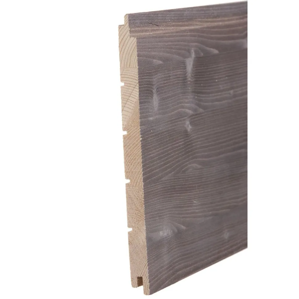 Saunapaneeli Aure Rustiikki STS/V 15x215x2500 mm kuusi savi