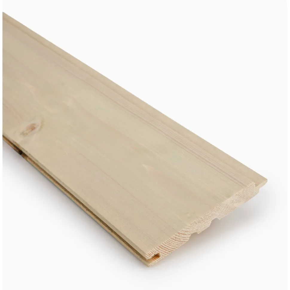 Saunapaneeli Jokiwood STS4 14x120x2400mm, kuusi, saunasuojattu, läpikuultava musta