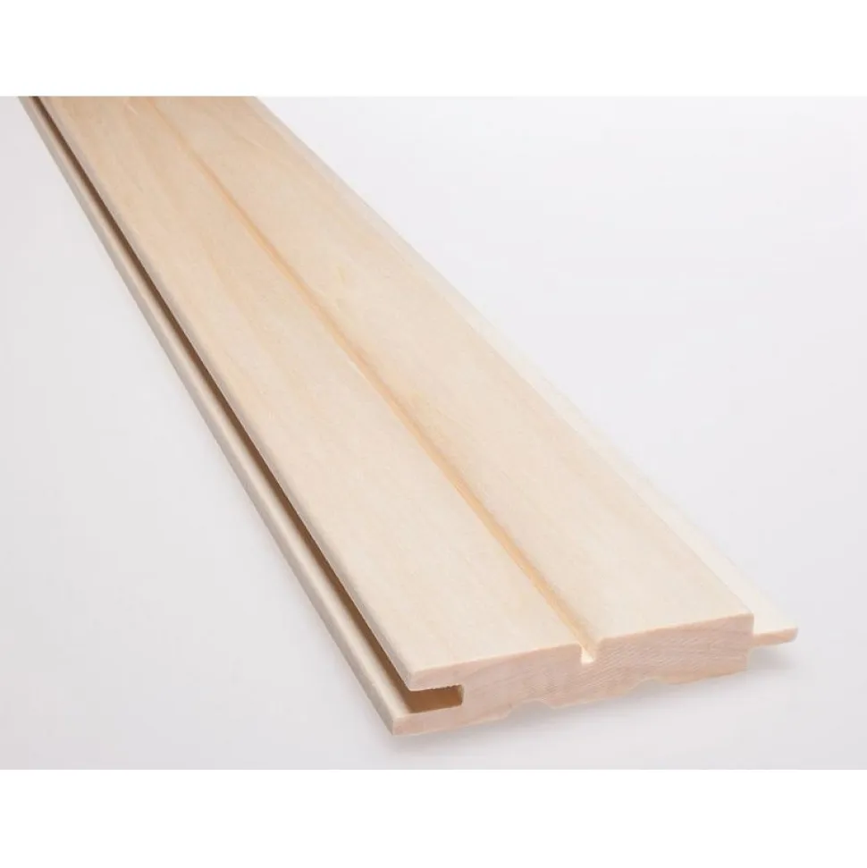 Saunapaneeli Karava Kallio 1-valeura 15x90x2400 mm haapa puuvalmis