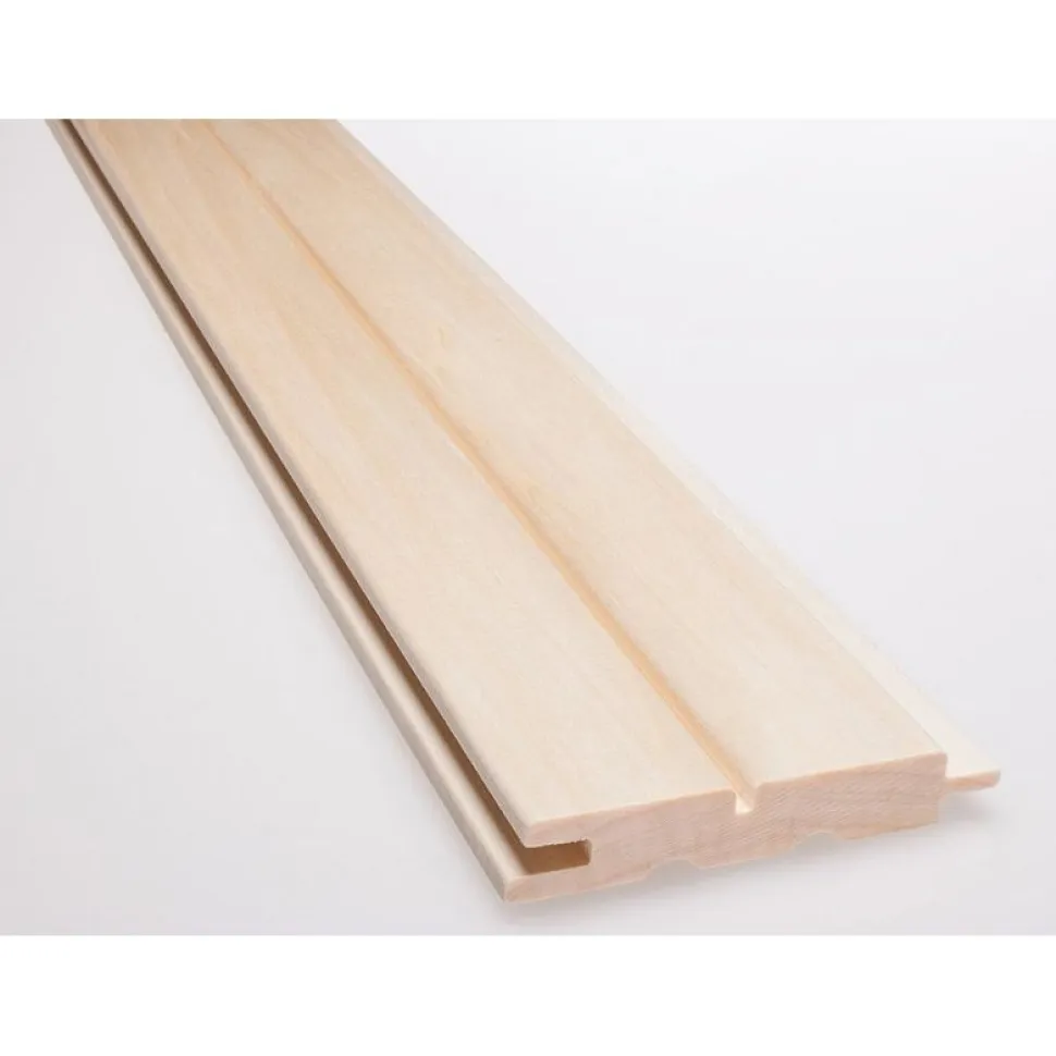 Saunapaneeli Karava Kallio 1-valeura 15x90x3000 mm haapa puuvalmis