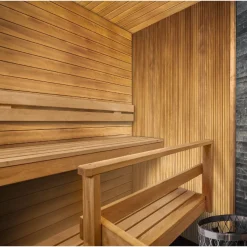Saunapaneeli Tuuli Sauna STS4, 15x90x2700mm, haapa, lämpökäsitelty