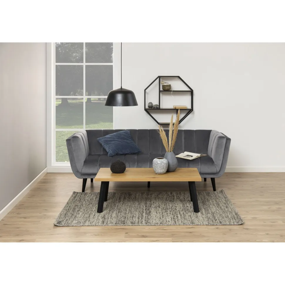 Seinähylly Home4You SEAFORD 77x20xK77 cm, luonnonväri, beige