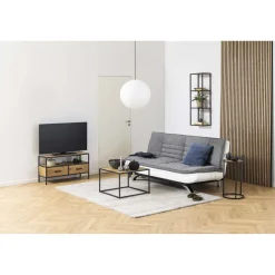 Seinähylly Home4You SEAFORD 24x37xK108 cm, tammi, ruskea