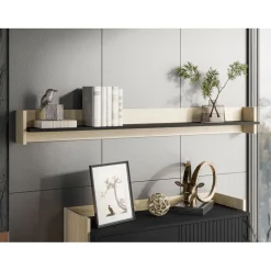 Seinähylly PORTO, beige/musta (6237)