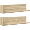 Seinähyllyt 2 kpl Sonoma Oak 75x16,5x16,5 cm Engineered Wood (60033)