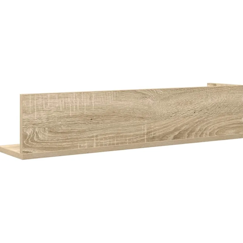 Seinähyllyt 2 kpl Sonoma Oak 75x16,5x16,5 cm Engineered Wood (60033)
