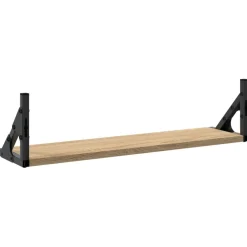 Seinähyllyt 2 kpl Sonoma-tammi 60x15x15,5 cm (36324)