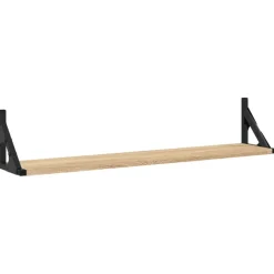 Seinähyllyt 2 kpl Sonoma-tammi 80x15x15,5 cm tekninen puu (36329)
