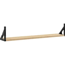 Seinähyllyt 2 kpl Sonoma-tammi 80x15x15,5 cm tekninen puu (36329)