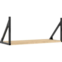 Seinähyllyt 2 kpl Sonoma-tammi 60x25x25,5 cm tekninen puu (36334)