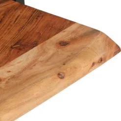 Seinähyllyt 2 kpl 40x24x35 cm akasiapuu ja teräs