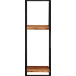 Seinähyllyt 2 kpl 40x24x35 cm akasiapuu ja teräs