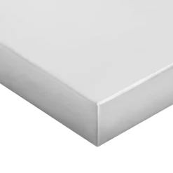 Seinähyllyt 2 kpl 100x30x3 cm hopea ruostumaton teräs (30279)