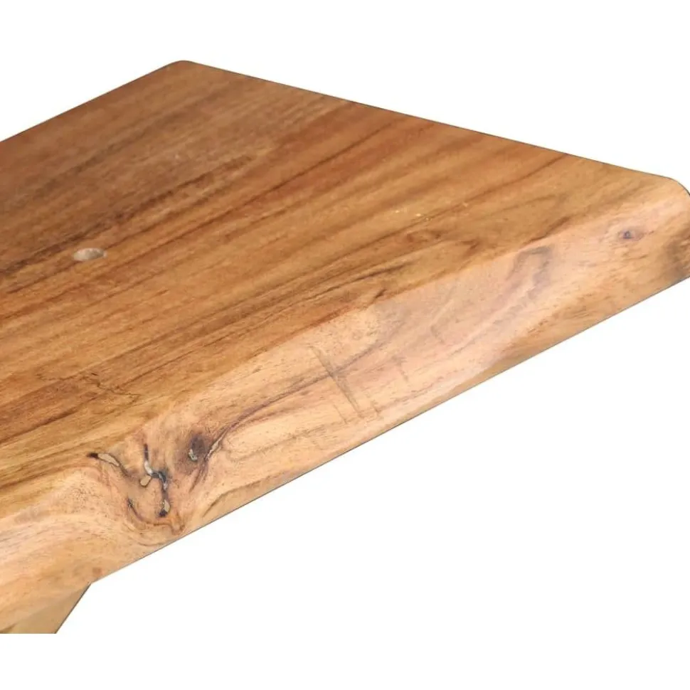 Seinähyllyt 2 kpl 90x20x16 cm kiinteä akaasiapuu
