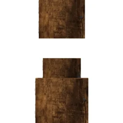 Seinähyllyt tangoilla 2 kpl savutammi 60x16x14 cm (35436)