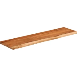 Seinähylly 100x30x2,5 cm suorakaide täysi akasiapuu elävä reuna (70240)