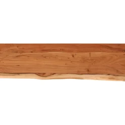 Seinähylly 110x30x3,8 cm suorakaide täysi akasiapuu elävä reuna (70289)