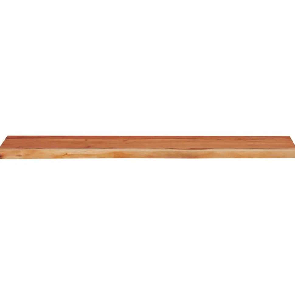 Seinähylly 110x30x3,8 cm suorakaide täysi akasiapuu elävä reuna (70289)