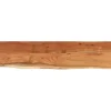 Seinähylly 120x30x3,8 cm suorakaide täysi akasiapuu elävä reuna (70290)