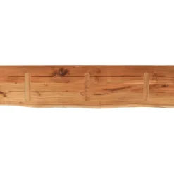 Seinähylly 120x30x3,8 cm suorakaide täysi akasiapuu elävä reuna (70290)