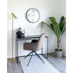Seinäkello House Nordic Biel, ø51cm, hiljainen käynti, musta/valkoinen