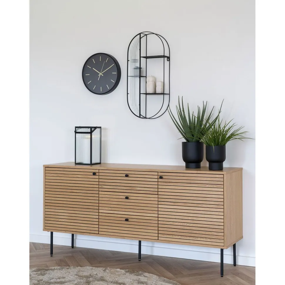 Seinäkello House Nordic Kensington, ø35cm, hiljainen käynti, musta