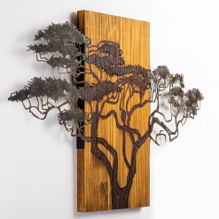 Seinäkoriste Linento Furniture Acacia Tree, monivärinen