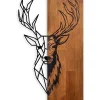 Seinäkoriste Linento Furniture Red Deer 1, ruskea/musta