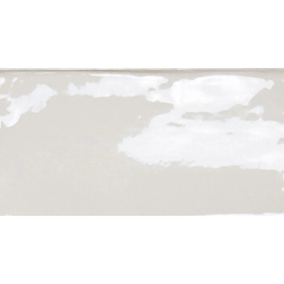 Seinälaatta Pukkila Manacor White kiiltävä strukturoitu 7,5x15 cm