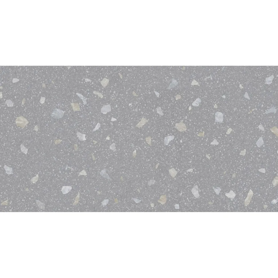 Seinälaatta GoldenTile Joy Terrazzo, 30x60cm, harmaa