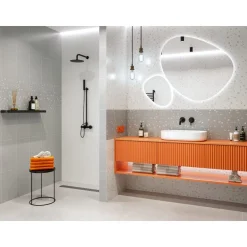 Seinälaatta GoldenTile Joy Terrazzo, 30x60cm, harmaa