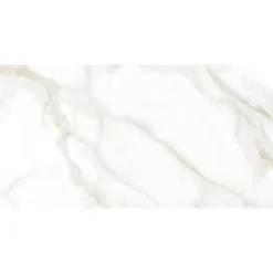 Seinälaatta GoldenTile Marmo Gold 30x60 cm valkoinen