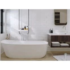 Seinälaatta GoldenTile Metrotiles 10x20 cm valkoinen