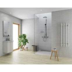 Seinälaatta Pukkila Deep Wall White himmeä sileä 200x400 mm