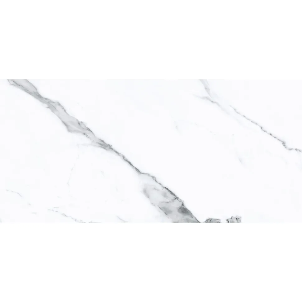 Seinälaatta Pukkila Luxury Statuario Valkoinen kiiltävä sileä 547x247 mm