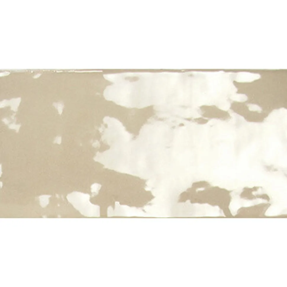 Seinälaatta Pukkila Manacor Beige Argile kiiltävä strukturoitu 7,5x15 cm