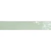Seinälaatta Pukkila Manacor Mint, kiiltävä, laineileva, 6.5x40cm