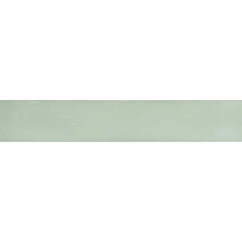 Seinälaatta Pukkila Manacor Mint, kiiltävä, laineileva, 6.5x40cm