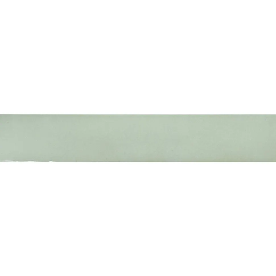Seinälaatta Pukkila Manacor Mint, kiiltävä, laineileva, 6.5x40cm